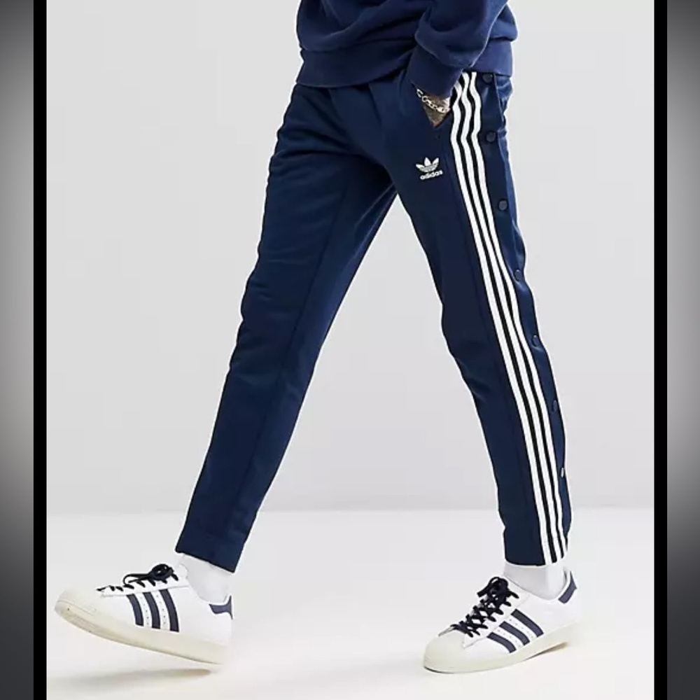 adidas Originals adicolor Popper Sweatpants In‎ Navy - Extra Large
